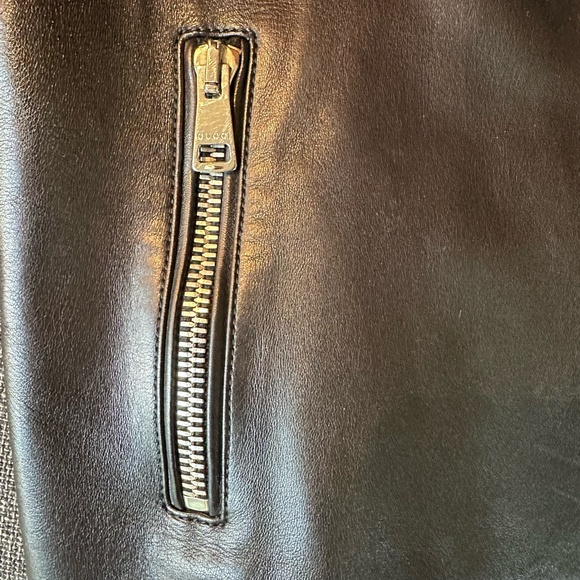 Gucci Motorcycle Jacket — Black, Italian Size 44 - Picture 5 of 13
